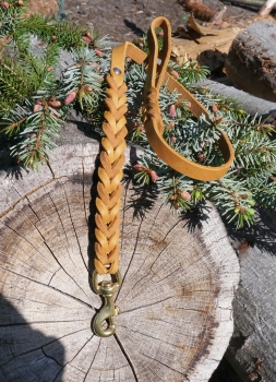 Stadtleine geflochten mit Handschlaufe 1m - 1,20m