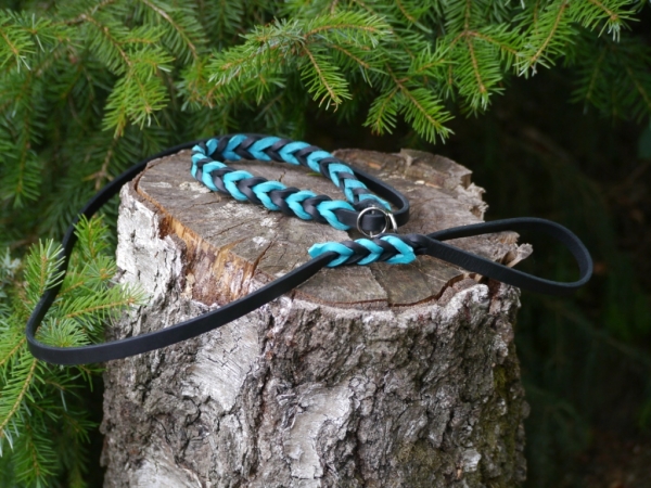 NEU: Fettlederleine 'La Spezia' Moxon mit Stopp
