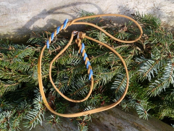 Welpenset Fettlederleine mit Stopp
